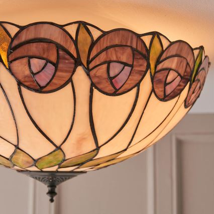 Endon 64173 - Plafón HUTCHINSON 2xE27/60W/230V diá. 50 cm