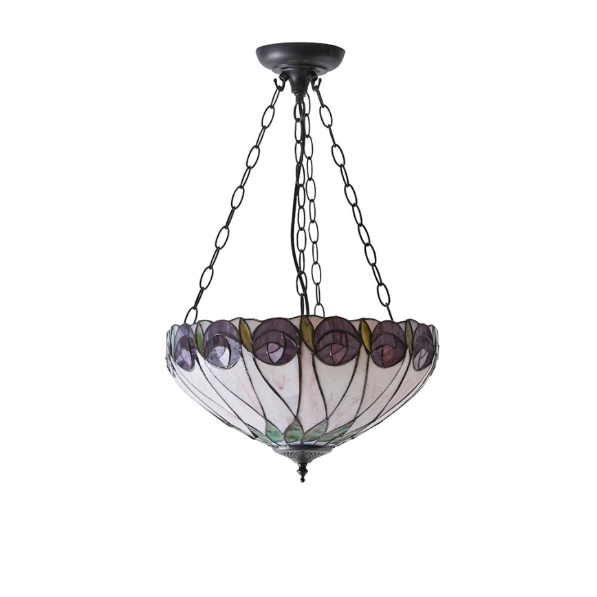 Endon 64175 - Lámpara colgante con cadena HUTCHINSON 3xE27/60W/230V diá. 40 cm