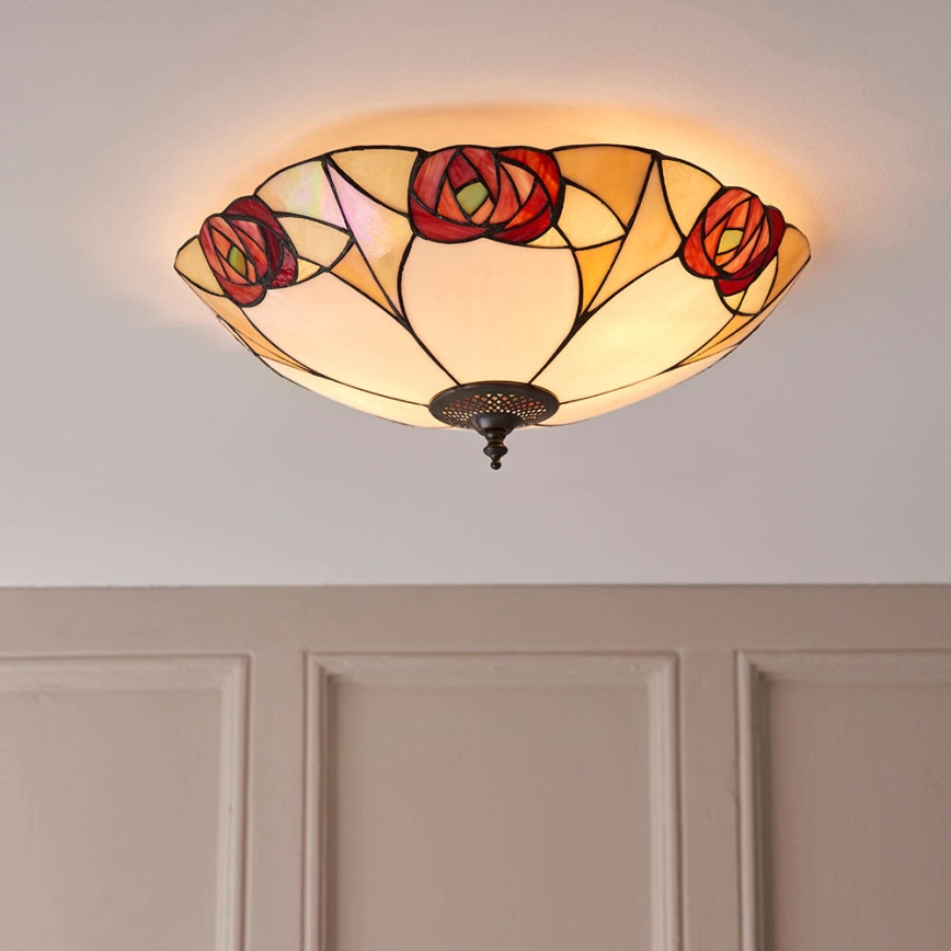 Endon 64182 - Plafón INGRAM 2xE27/60W/230V diá. 45 cm