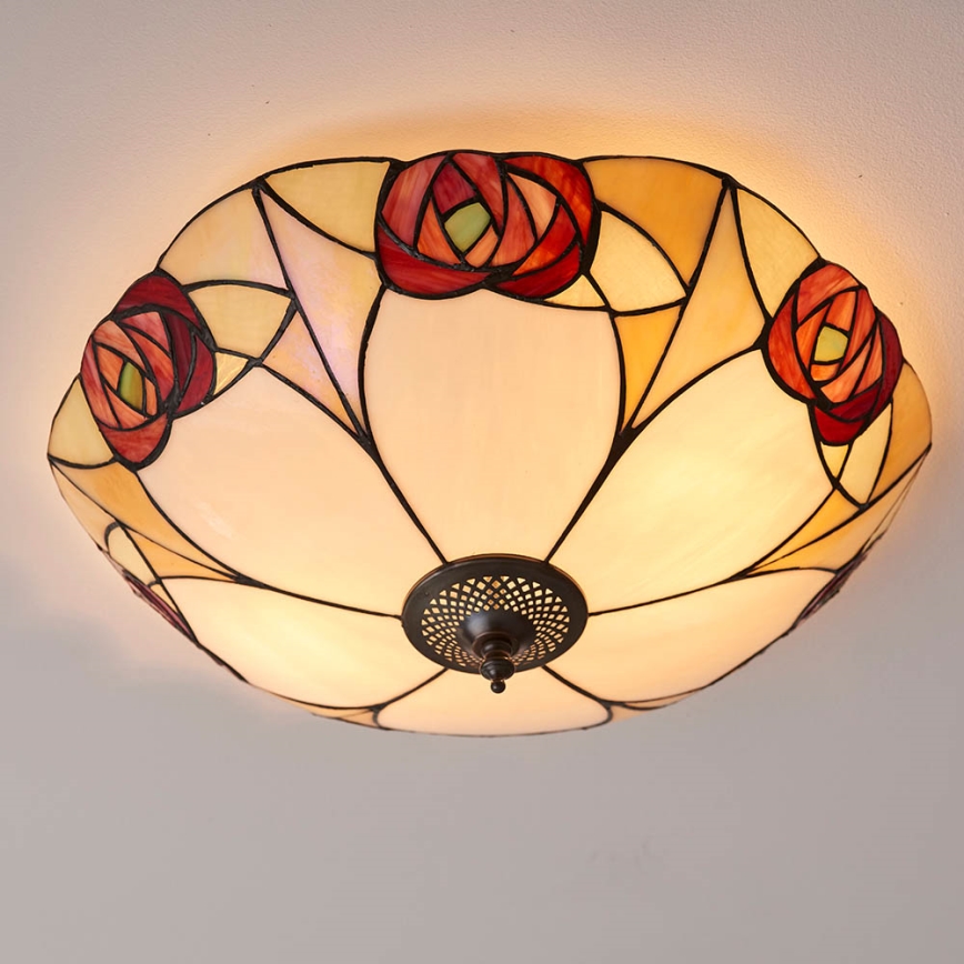 Endon 64182 - Plafón INGRAM 2xE27/60W/230V diá. 45 cm