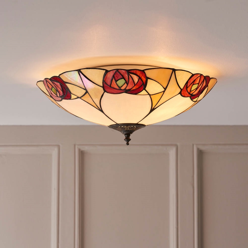 Endon 64182 - Plafón INGRAM 2xE27/60W/230V diá. 45 cm