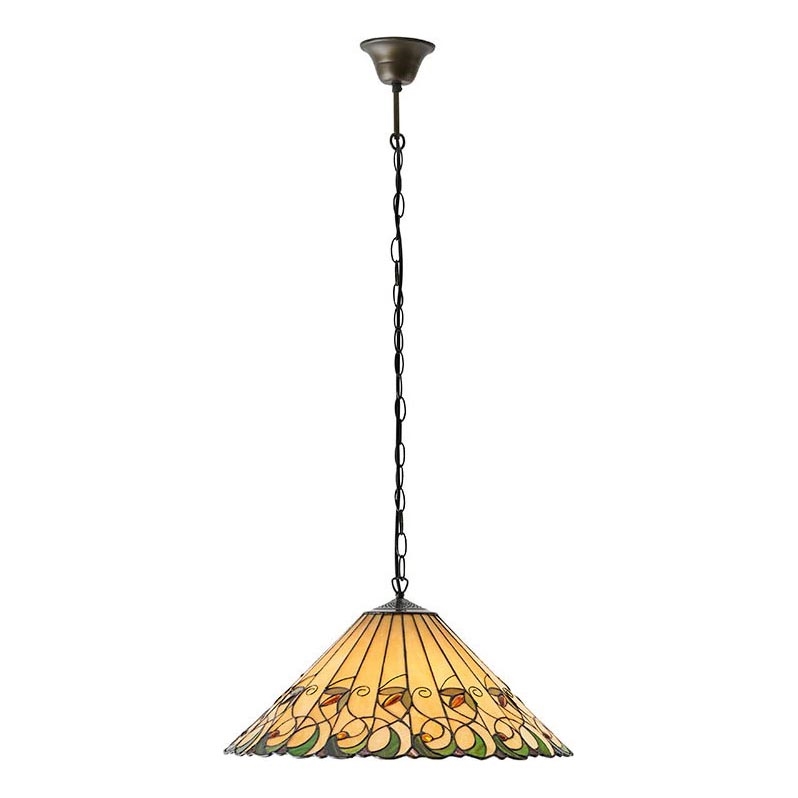 Endon 64194 - Lámpara colgante con cadena JAMELIA 3xE27/60W/230V diá. 50 cm