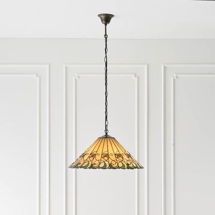 Endon 64194 - Lámpara colgante con cadena JAMELIA 3xE27/60W/230V diá. 50 cm