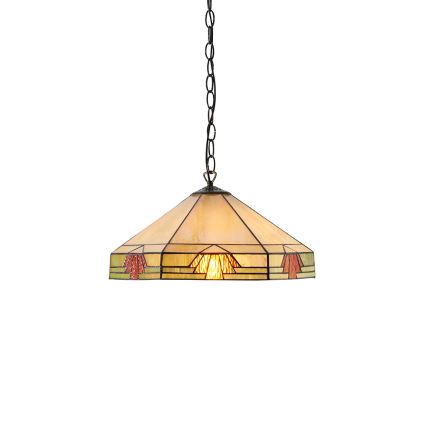 Endon 64285 - Lámpara colgante con cadena NEVADA 1xE27/60W/230V diá. 35 cm