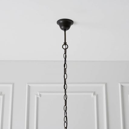 Endon 64285 - Lámpara colgante con cadena NEVADA 1xE27/60W/230V diá. 35 cm