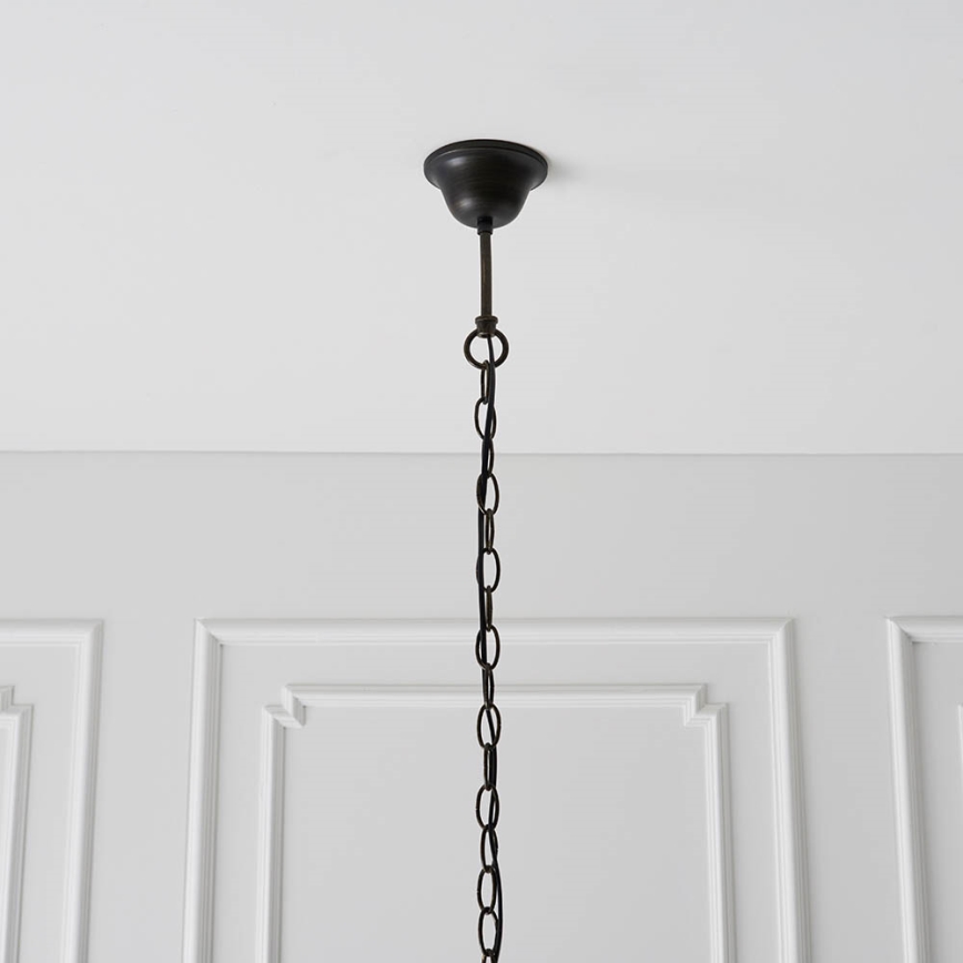 Endon 64285 - Lámpara colgante con cadena NEVADA 1xE27/60W/230V diá. 35 cm