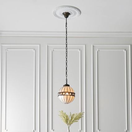 Endon 67044 - Lámpara colgante con cadena FARGO 1xE14/40W/230V diá. 25,5 cm