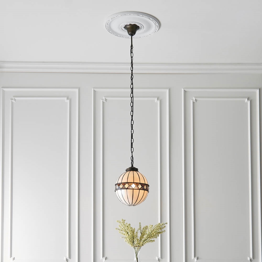 Endon 67044 - Lámpara colgante con cadena FARGO 1xE14/40W/230V diá. 25,5 cm