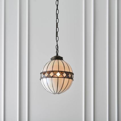 Endon 67044 - Lámpara colgante con cadena FARGO 1xE14/40W/230V diá. 25,5 cm