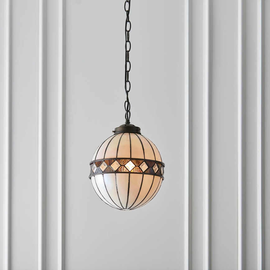 Endon 67044 - Lámpara colgante con cadena FARGO 1xE14/40W/230V diá. 25,5 cm