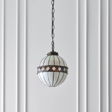 Endon 67044 - Lámpara colgante con cadena FARGO 1xE14/40W/230V diá. 25,5 cm