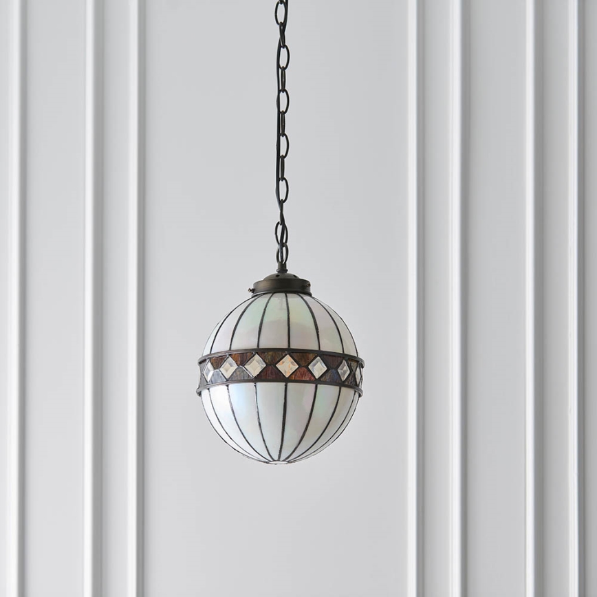 Endon 67044 - Lámpara colgante con cadena FARGO 1xE14/40W/230V diá. 25,5 cm