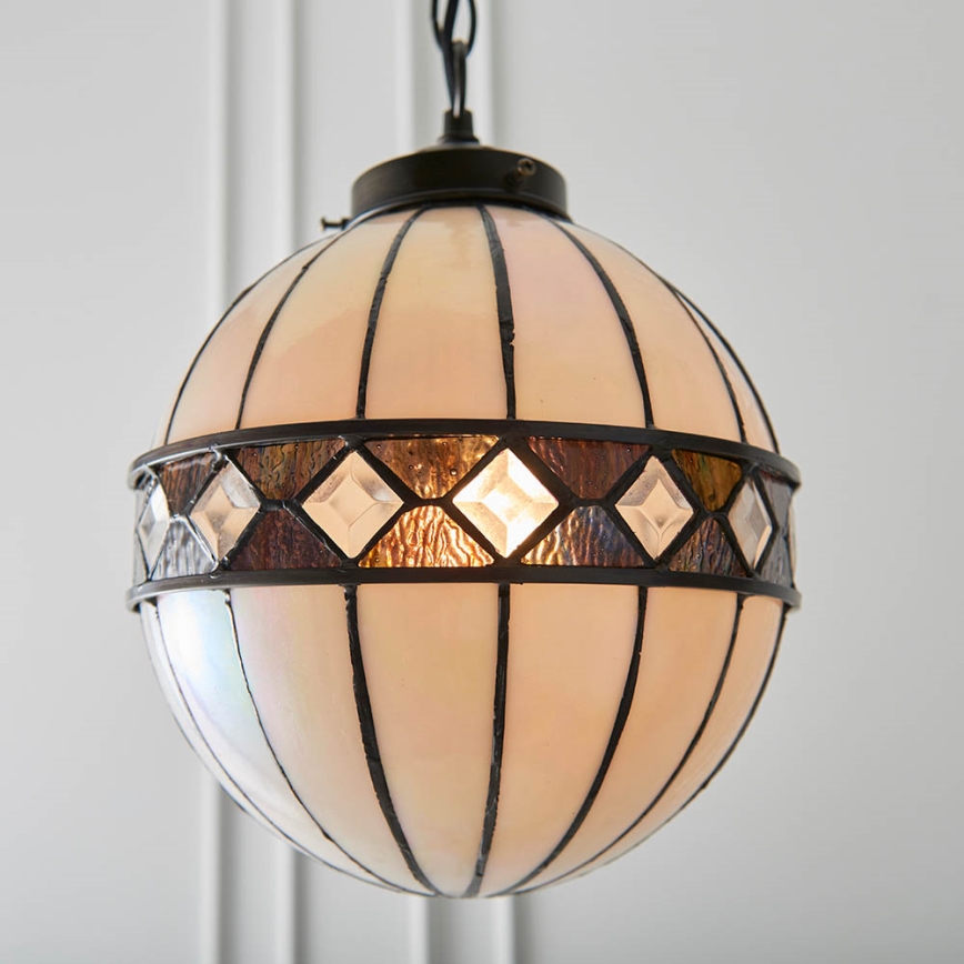 Endon 67044 - Lámpara colgante con cadena FARGO 1xE14/40W/230V diá. 25,5 cm
