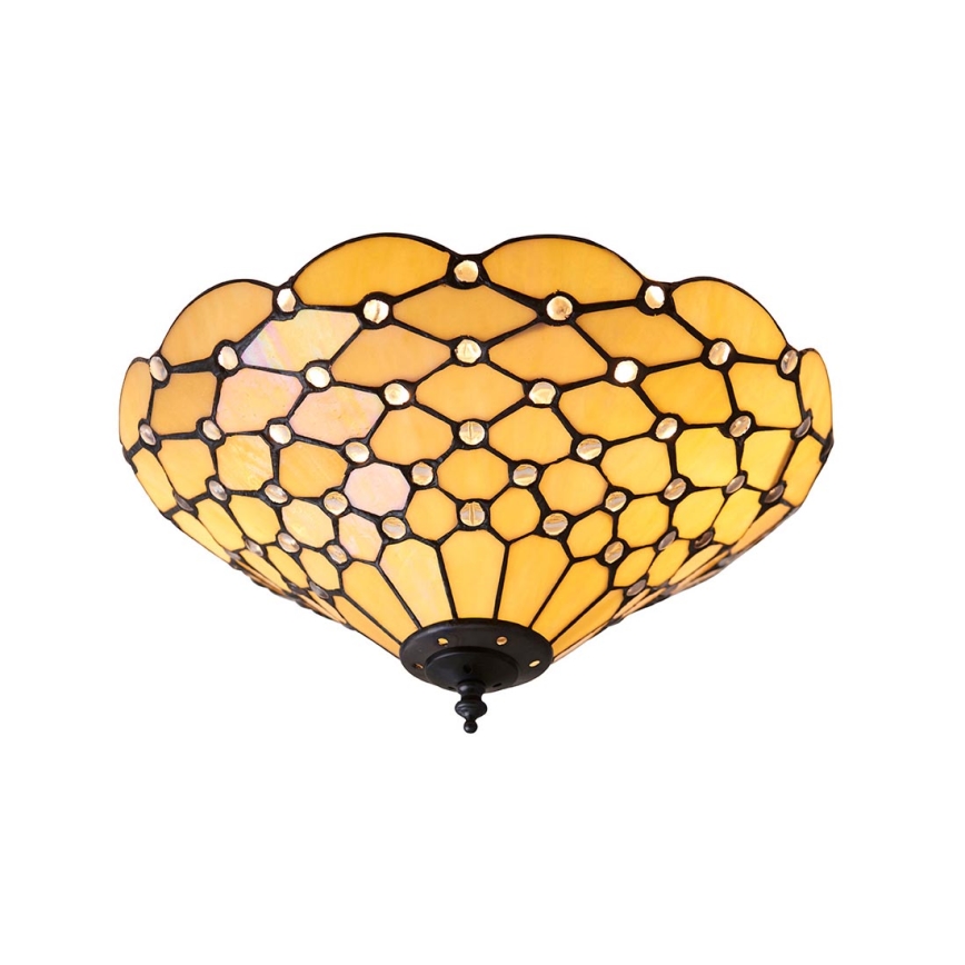 Endon 70242 - Plafón PEARL 2xE27/60W/230V diá. 37 cm