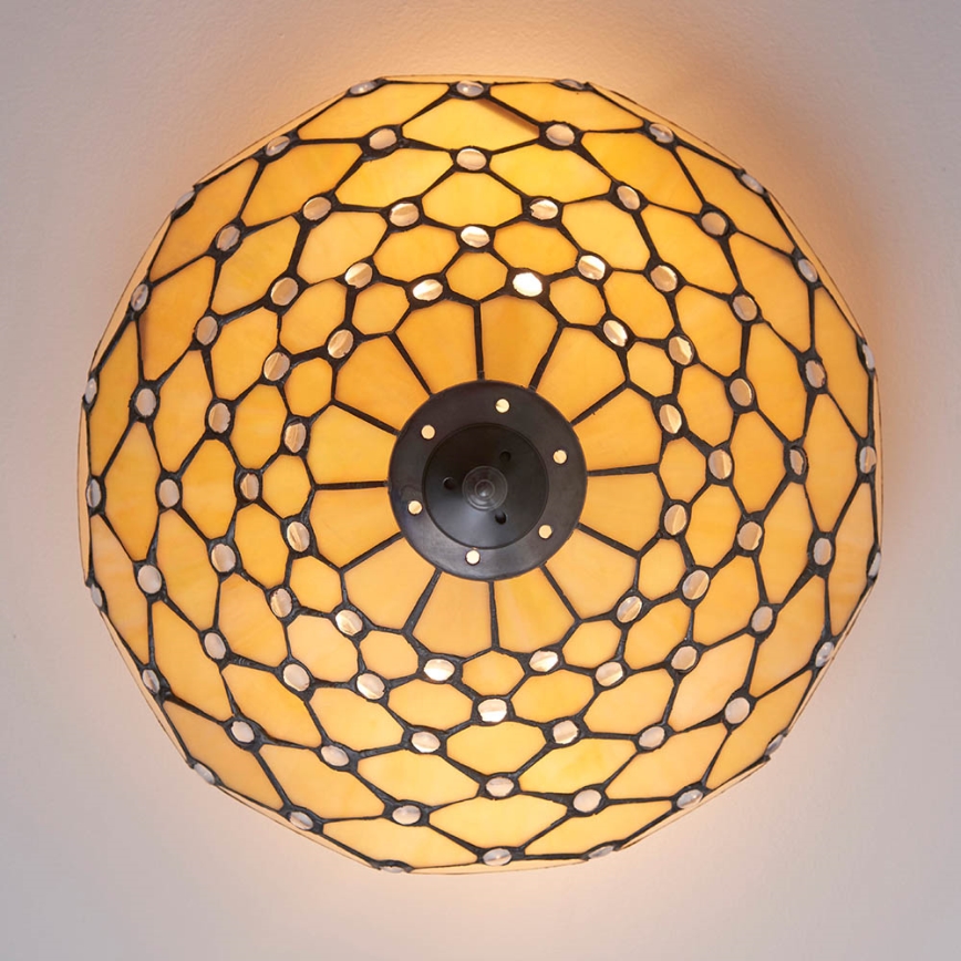 Endon 70242 - Plafón PEARL 2xE27/60W/230V diá. 37 cm