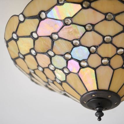 Endon 70242 - Plafón PEARL 2xE27/60W/230V diá. 37 cm