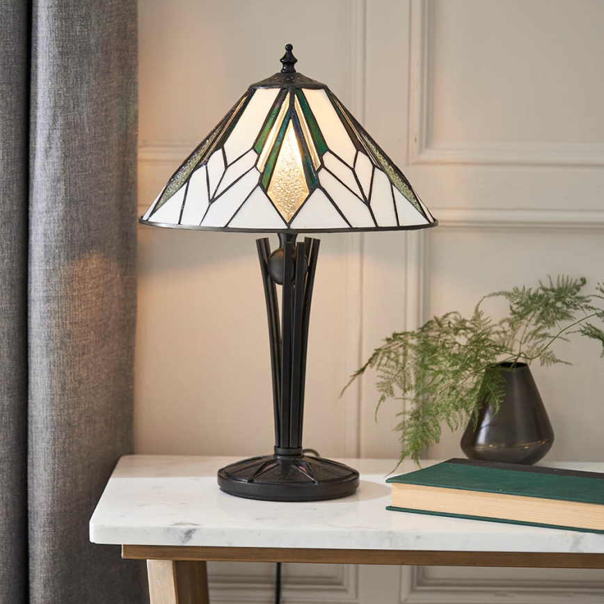 Endon 70365 - Lámpara de mesa ASTORIA 1xE14/40W/230V diá. 30 cm