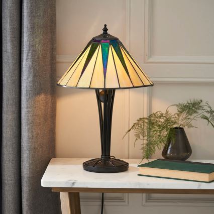 Endon 70367 - Lámpara de mesa DARK STAR 1xE14/40W/230V diá. 30 cm