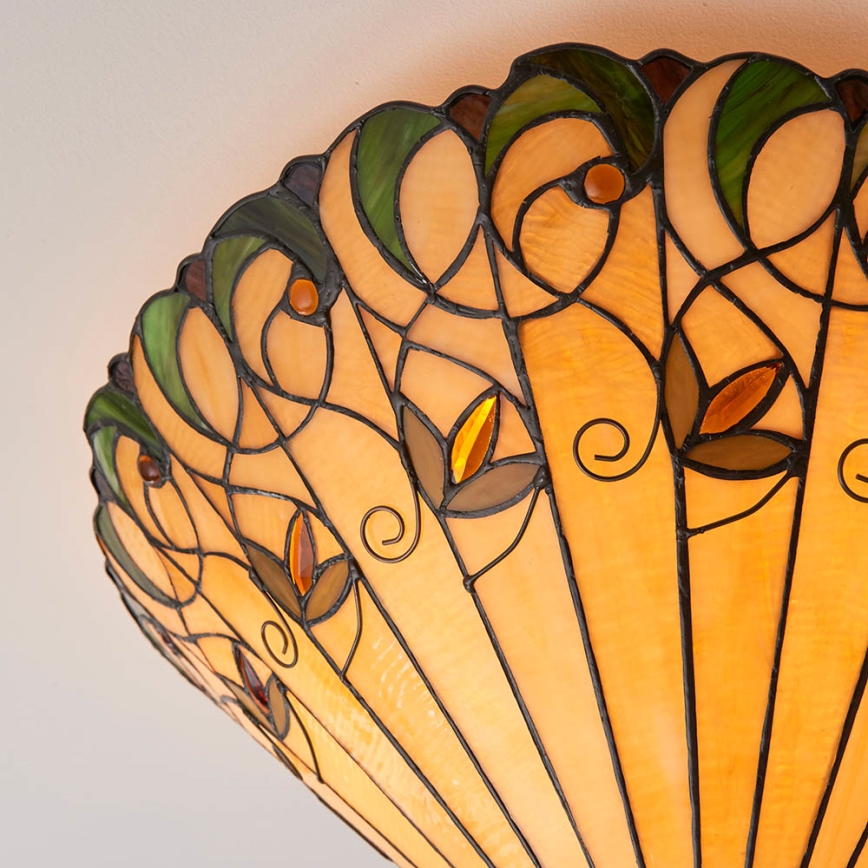 Endon 70706 - Plafón JAMELIA 2xE27/60W/230V diá. 50 cm