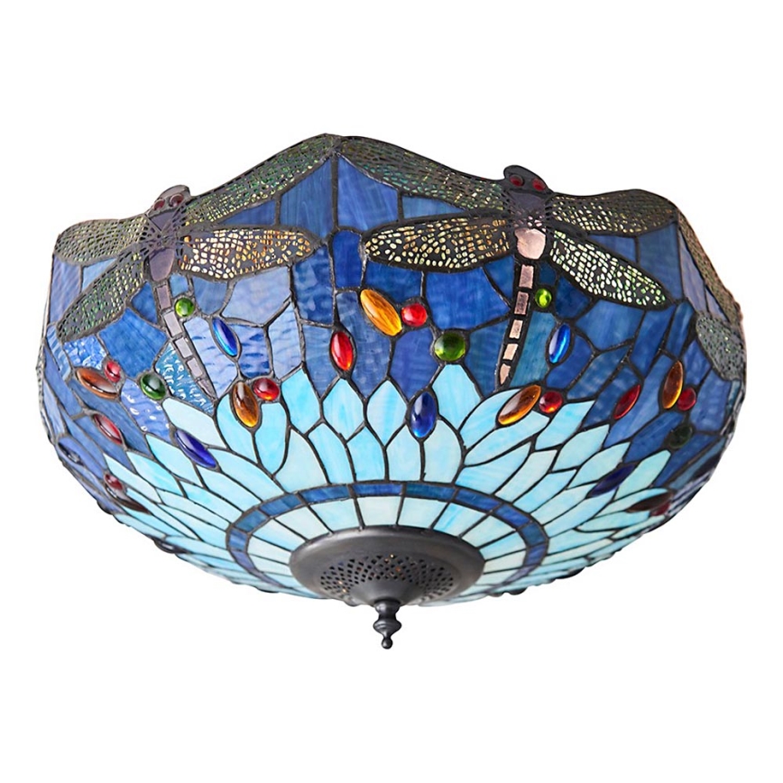 Endon 70722 - Plafón DRAGONFLY 2xE27/60W/230V diá. 41 cm