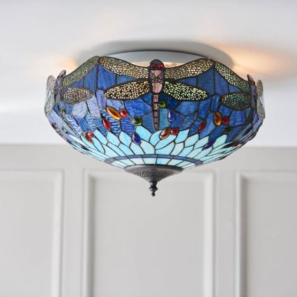 Endon 70722 - Plafón DRAGONFLY 2xE27/60W/230V diá. 41 cm