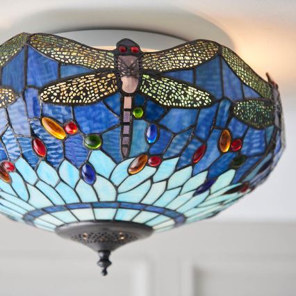 Endon 70722 - Plafón DRAGONFLY 2xE27/60W/230V diá. 41 cm