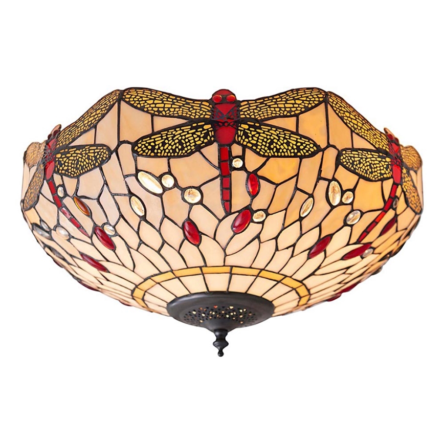 Endon 70723 - Plafón DRAGONFLY 2xE27/60W/230V diá. 41 cm