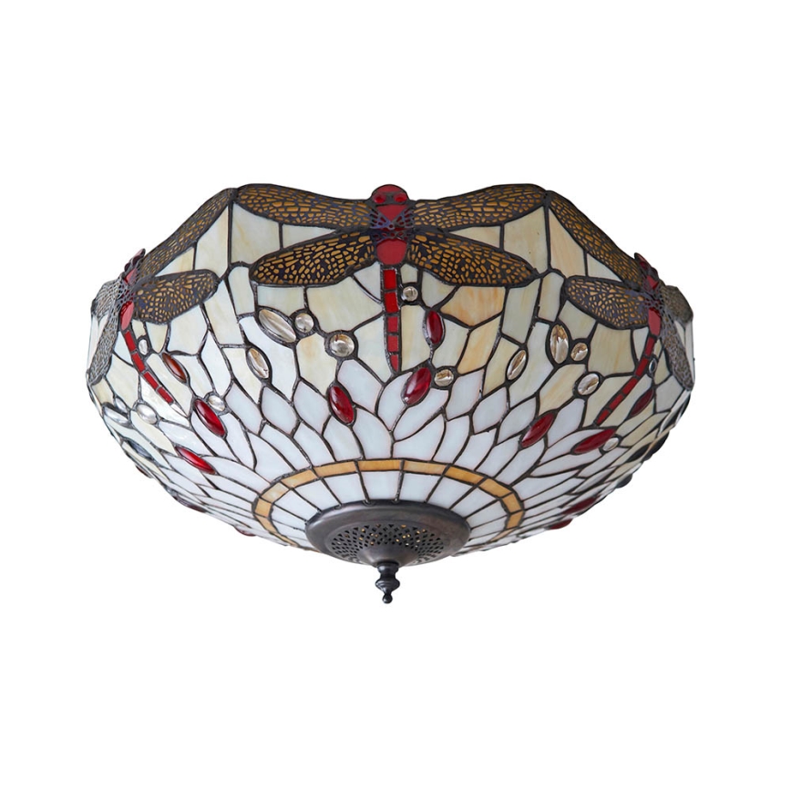 Endon 70723 - Plafón DRAGONFLY 2xE27/60W/230V diá. 41 cm