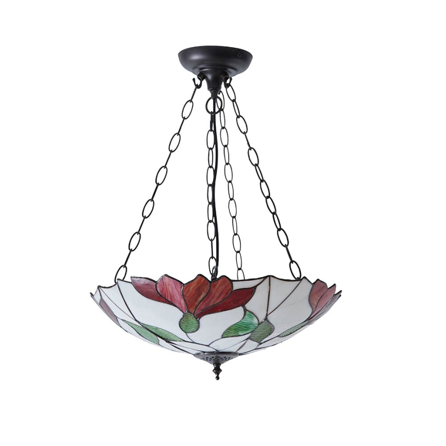 Endon 70946 - Lámpara colgante con cadena BOTANICA 3xE27/60W/230V diá. 45 cm
