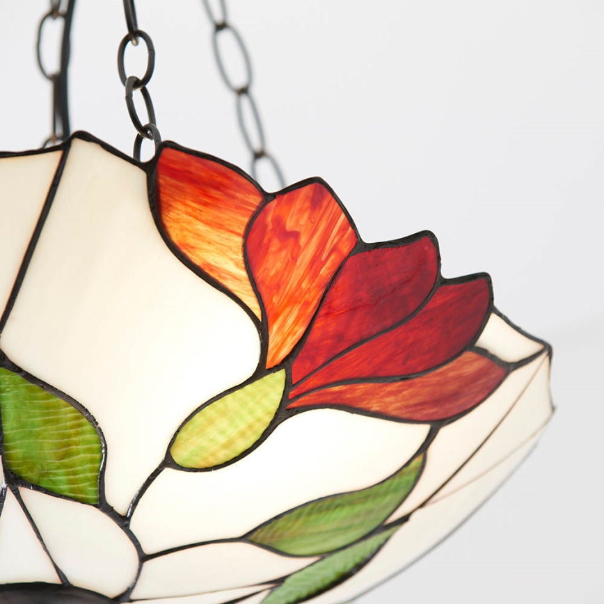 Endon 70946 - Lámpara colgante con cadena BOTANICA 3xE27/60W/230V diá. 45 cm