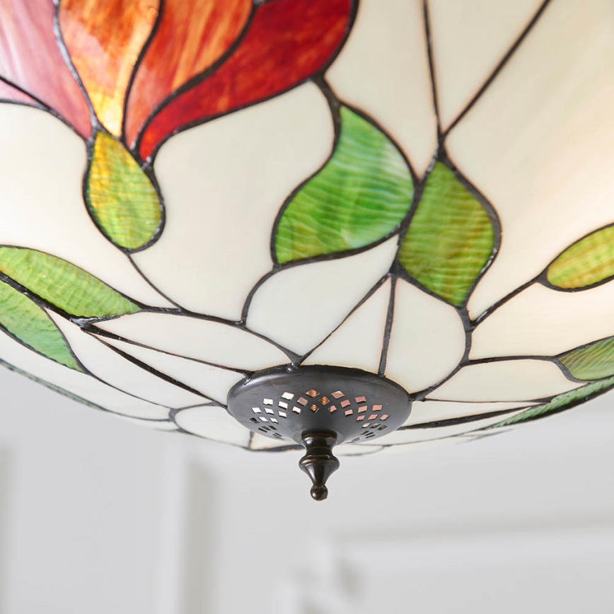 Endon 70946 - Lámpara colgante con cadena BOTANICA 3xE27/60W/230V diá. 45 cm