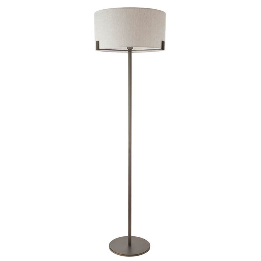 Endon 72634 - Lámpara de pie HAYFIELD 1xE27/40W/230V marrón/gris