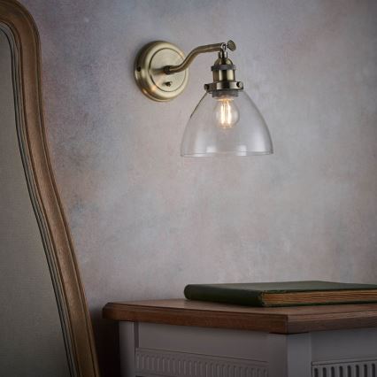 Endon 77273 - Foco de pared HANSEN 1xE14/40W/230V latón