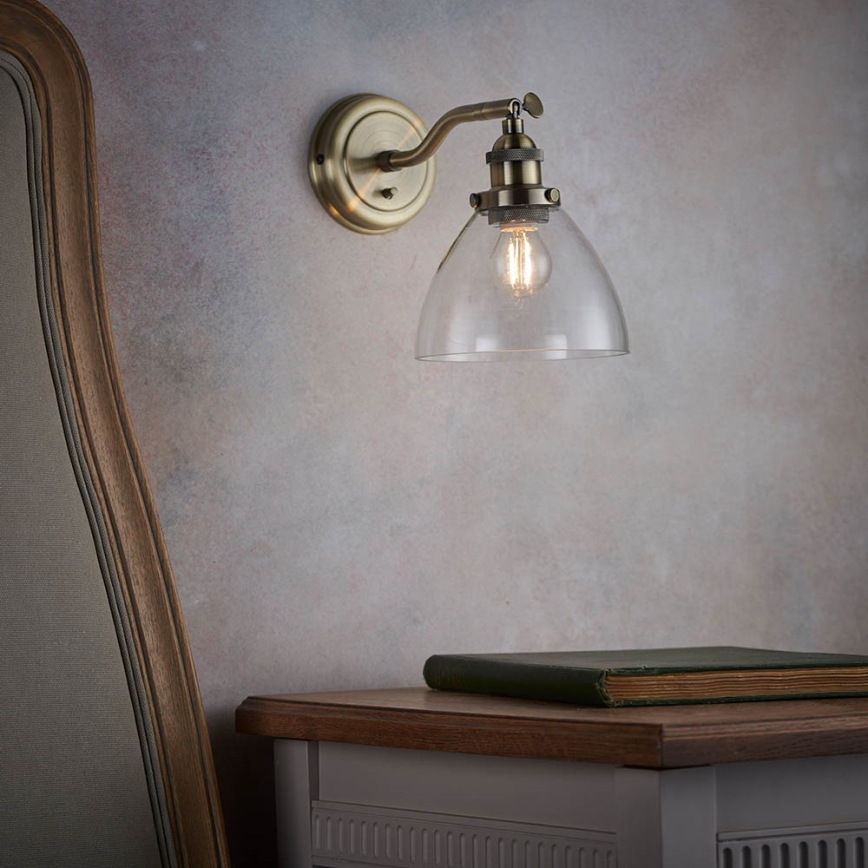 Endon 77273 - Foco de pared HANSEN 1xE14/40W/230V latón