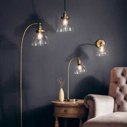 Endon 77273 - Foco de pared HANSEN 1xE14/40W/230V latón