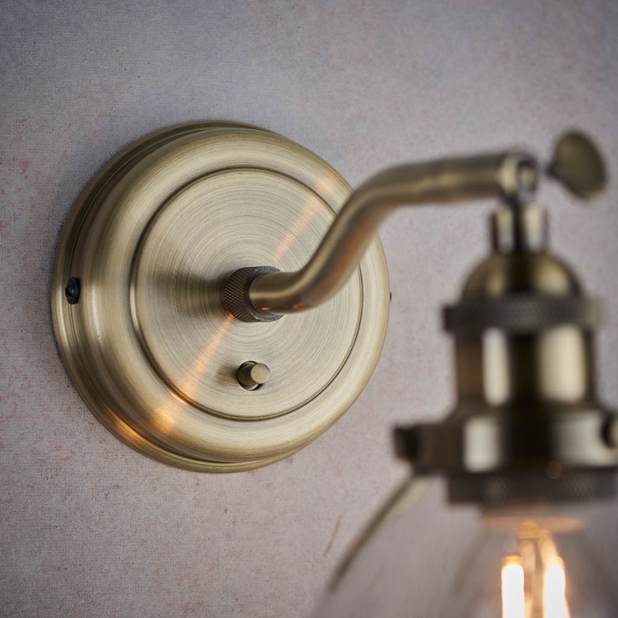 Endon 77273 - Foco de pared HANSEN 1xE14/40W/230V latón