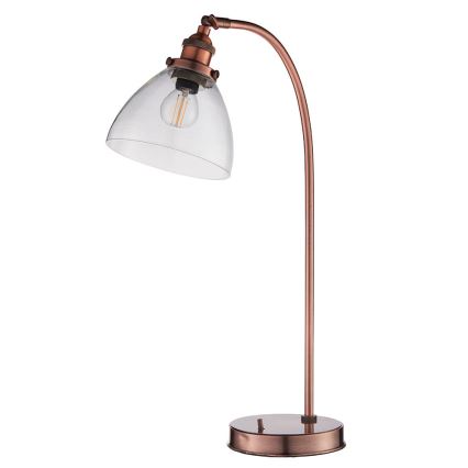 Endon 77861 - Lámpara de mesa HANSEN 1xE27/40W/230V cobre
