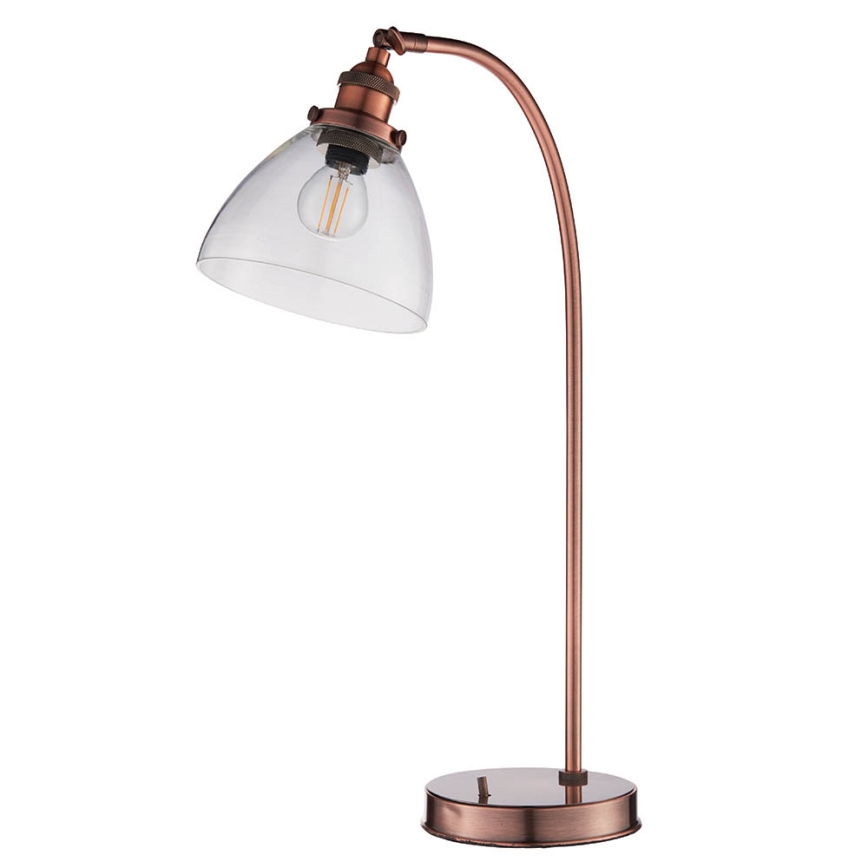 Endon 77861 - Lámpara de mesa HANSEN 1xE27/40W/230V cobre
