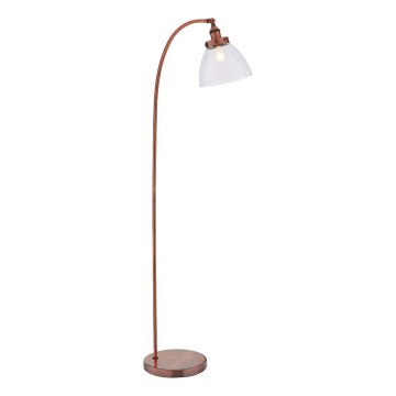 Endon 77862 - Lámpara de pie HANSEN 1xE27/40W/230V cobre