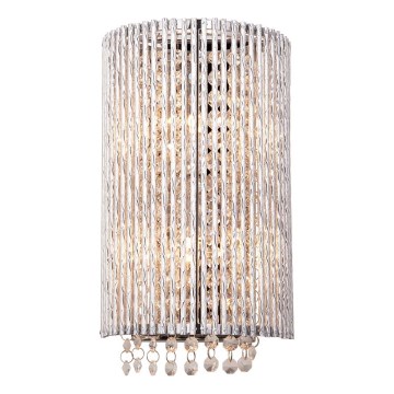 Endon 81978 - Aplique de cristal GALINA 2xG9/25W/230V cromo brillante