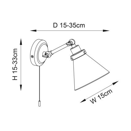 Endon 93854 - Aplique de baño FARADAY 1xG9/3W/230V IP44 dorado