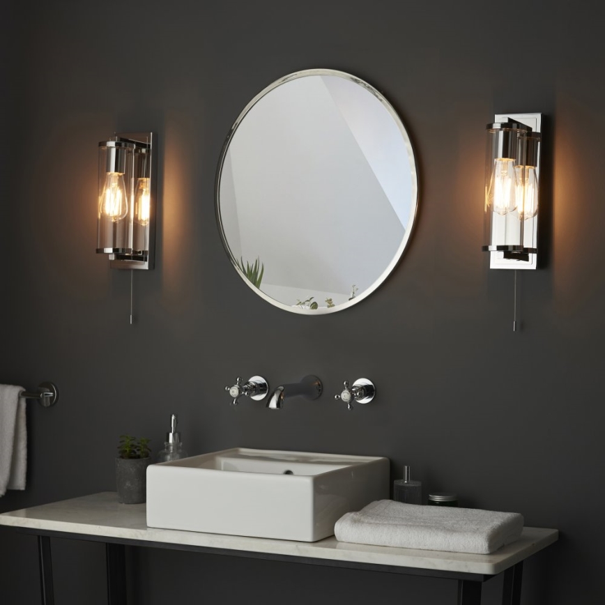 Endon 94074 - Aplique de baño TAYLOR 1xE27/10W/230V IP44 cromo brillante