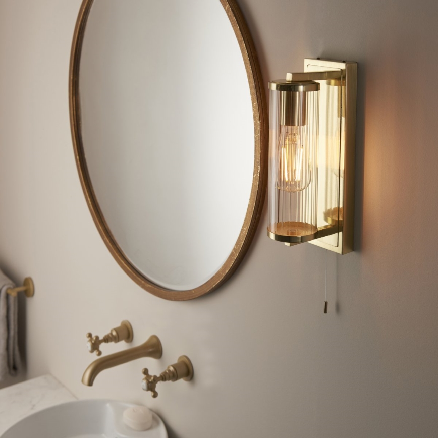 Endon 94075 - Aplique de baño TAYLOR 1xE27/10W/230V IP44 dorado