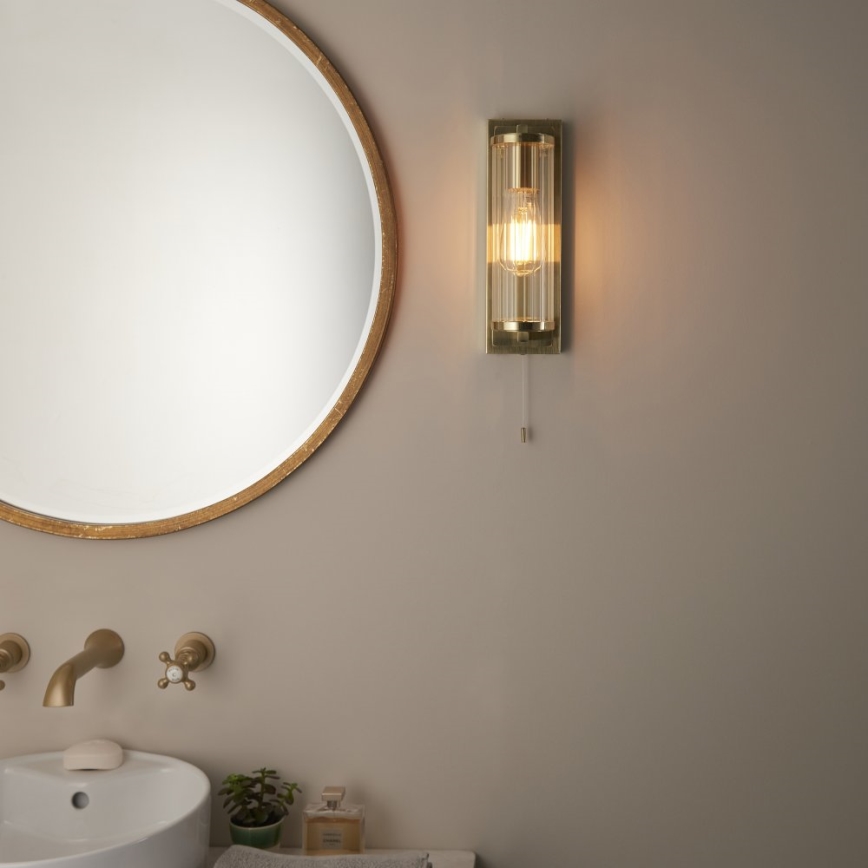 Endon 94075 - Aplique de baño TAYLOR 1xE27/10W/230V IP44 dorado