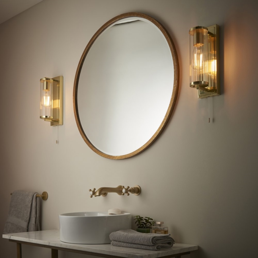 Endon 94075 - Aplique de baño TAYLOR 1xE27/10W/230V IP44 dorado