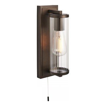 Endon 94077 - Aplique de baño TAYLOR 1xE27/10W/230V IP44 marrón