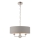 Endon 94377 - Lámpara colgante con cadena HIGHCLERE 3xE14/40W/230V gris/cromo brillante
