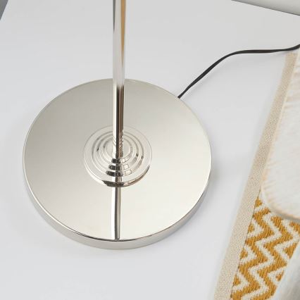 Endon 94378 - Lámpara de pie HIGHCLERE 1xE14/40W/230V gris/cromo brillante