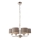 Endon 94381 - Lámpara colgante con cadena HIGHCLERE 6xE14/28W/230V gris/cromo brillante