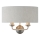 Endon 94403 - Aplique HIGHCLERE 2xE14/40W/230V gris/cromo mate
